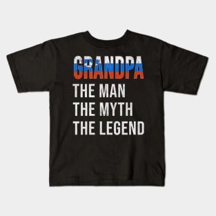 Grand Father Slovenian Grandpa The Man The Myth The Legend - Gift for Slovenian Dad With Roots From  Slovenia Kids T-Shirt